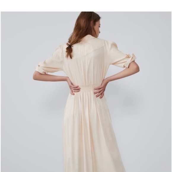 Zara Satin effect Maxi Dress - Picture 3 of 6